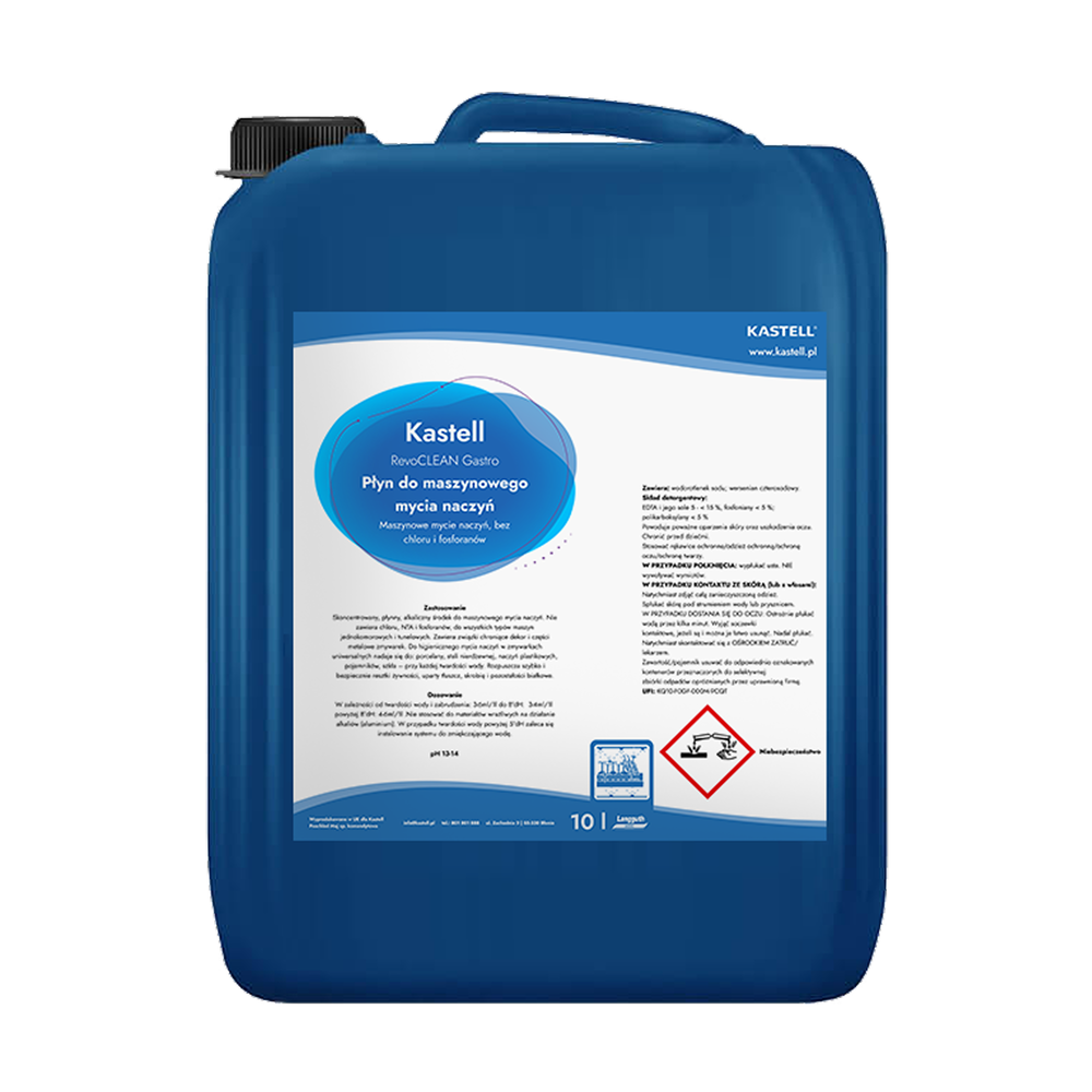 Kastell RevoClean Gastro płyn do maszynowego mycia 10L 1